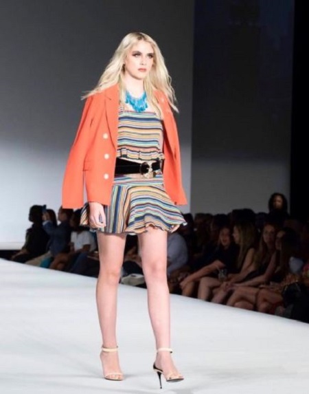 Destiny Gebbia waled at New York Fashion Week